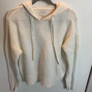 Lucky Brand white hooded sweater